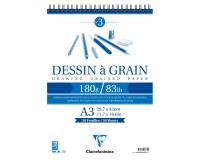 Dessin à Grain bloc spiralé 30F A3 180g