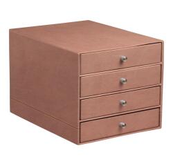 Rhodiarama trieur 4 tiroirs simili cuir italien 24,8x32,7x22,8 cm