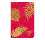 Carnet piqûre textile Neo Deco Collection Mi-Saison 11x17 cm 96 pages ligné motifs assortis papier ivoire - Assortis