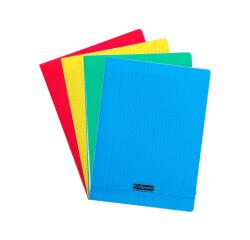 Cahier piqué 8000 POLYPRO 24x32 cm 96 pages grands carreaux 90 g - Assortis