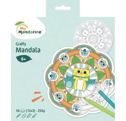 Graffy Pop Mandala, Animaux - Multicolore