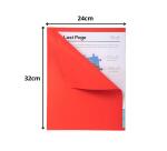 FOREVER170 Pak van 100 dossiermappen 170g/m2 met overslag van 1 cm - 24x32cm voor A4.