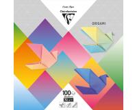 ORIGAMI, Pochette de 100 feuilles 70g/m2 au format 20x20cm - Multicolore