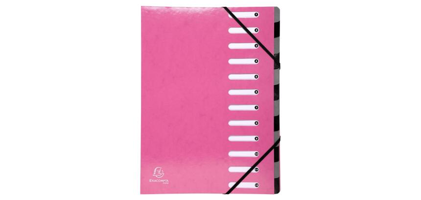 Clasificadores Harmonika ® lomo extensible Iderama ® Con gomas y ventanas troqueladas. - Tamaño: 24,5x32 cm para: A4