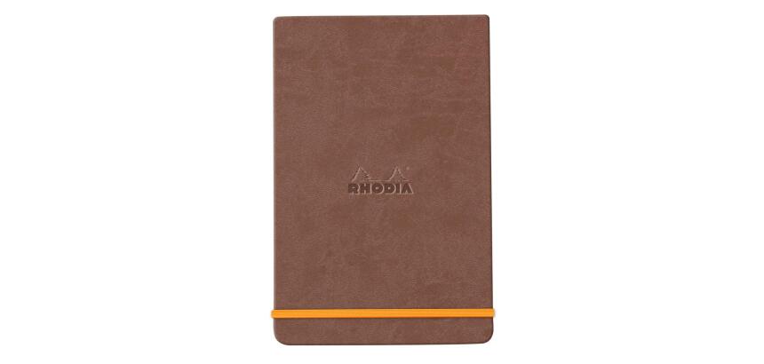 Rhodia Hardcover Webnotepad - 9 x 14 cm ? Lined - Chocolate