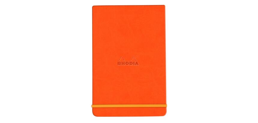 Rhodia Hardcover Webnotepad - 9 x 14 cm ? Lined - Tangerine