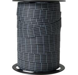 Bolduc bobine écriture noir 100mx15mm - Noir