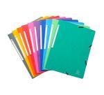 Chemise à élastique sans rabat carte lustrée 400gm2 - A4 - Couleurs assorties