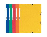 Sammelmappe mit Gummizug und 3 Klappen aus Colorspan-Karton 355g/qm, für Format DIN A4