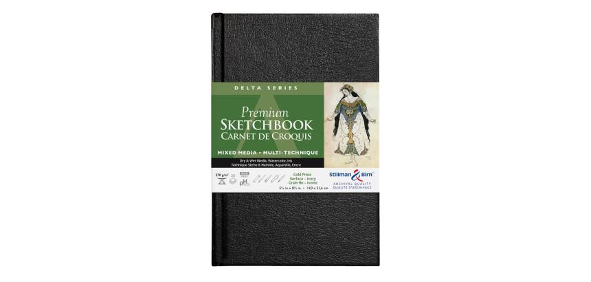 Delta Series carnet rembordé rigide 26F 14x21,6cm 270g - Ivoire