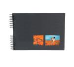 Album photo à spirales 50 pages noires Milano - Noir