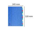 Clasificador Exacompta Harmonica con ventanas impresas sin gomas Nature Future cartulina lustrada 12 compartimentos