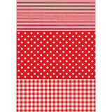 484 - Pochette 20 feuilles Décopatch - Rouge