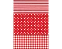 484 - Pochette 20 feuilles Décopatch - Rouge