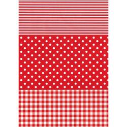 484 - Pochette 20 feuilles Décopatch - Rouge