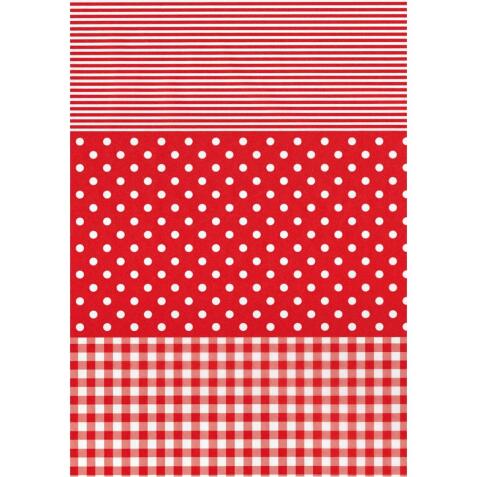 484 - Pochette 20 feuilles Décopatch - Rouge
