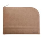 Rhodiarama pochette zippée en simili cuir - taille L (21x28 cm) - Taupe