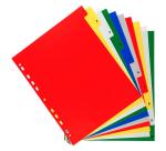 Intercalaires imprimés numériques PP couleurs 12/100e - 10 positions - A4+ - Assorties vives