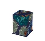 K3 blue, Pot à crayons carré 8,5x8,5x11 cm. - Multicolore