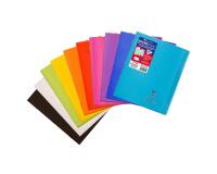 Cahier piqué Koverbook 17x22 cm 96 pages petits carreaux couverture polypropylène 100% recyclé