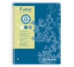 Cahier reliure intégrale FOREVER A4+ 160 pages ligné + marge 80 g - Bleu