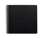 Rhodia Touch Mixed Media Book, papier Paint'On extra-blanc 250g - 15x15 cm, 64 pages - Noir