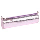 Céleste CUIR Trousse ronde Ø5,5x22 cm Rose