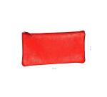 CUIRISÉ - Trousse plate 11x22 cm - Rouge