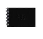 Rhodia Touch Watercolor Book, papier grain fin 100% coton 300g - A6 paysage, 40 pages - Noir