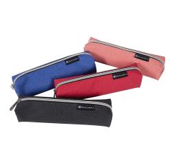 Estuche cuadrado PU MADERA - Colores surtidos