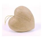 Coeur cordon 4x8x8cm - Kraft