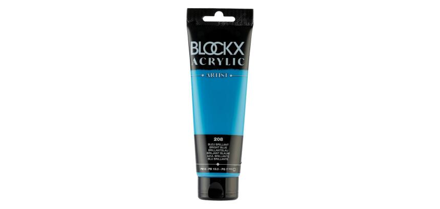 Peinture acrylique fine tube 120ml - Bleu brillant