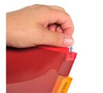 Intercalaires PP transparent couleurs avec porte étiquette A4 12 positions - Couleurs assorties