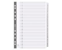 Intercalaires imprimés à touches plastifiées - 31 touches 1 à 31 - A4 - Blanc