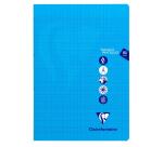 Cahier Travaux Pratiques piqué Mimesys A4 80 pages grands carreaux + uni couverture polypropylène Couleur aléatoire - Assortis