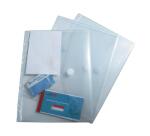 Fundas en forma de sobre con taladros A4 2/100e Polipopileno reciclado - Incoloro