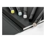 Layout double-face carnet ouverture à plat 25F A4 220g - Noir