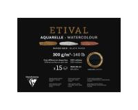 Etival Noir bloc collé 1 côté 15F 45,8x61cm 300g double grain