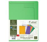 Paquet 5 chemises coin Forever® - A4 - Couleurs assorties