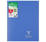 Cahier piqué Koverbook 24x32 cm 96 pages grands carreaux couverture polypropylène opaque 100% recyclé - Assortis