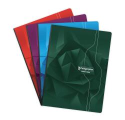 Cahier brochure souple dos toilé 7000 24x32 cm 288 pages petits carreaux 70 g - Assortis