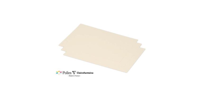 Paquet de 25 cartes simples Pollen 158x222mm 210g/m²