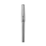 Stylo en métal précieux, corps et attributs palladium brossés, plume F