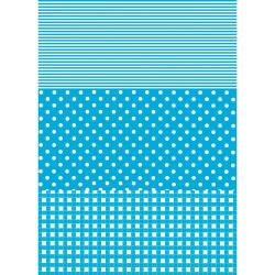 549 - Pochette 20 feuilles Décopatch - Bleu