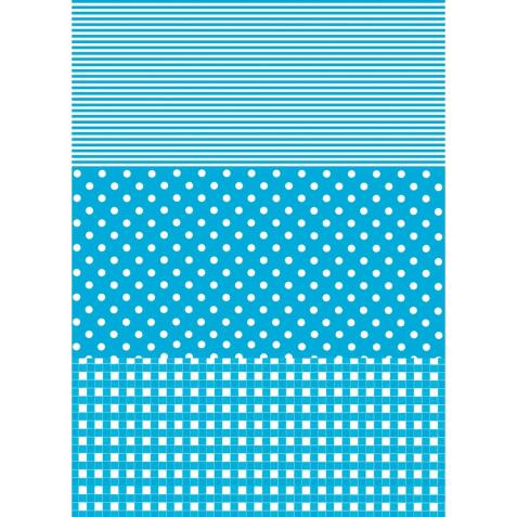 549 - Pochette 20 feuilles Décopatch - Bleu