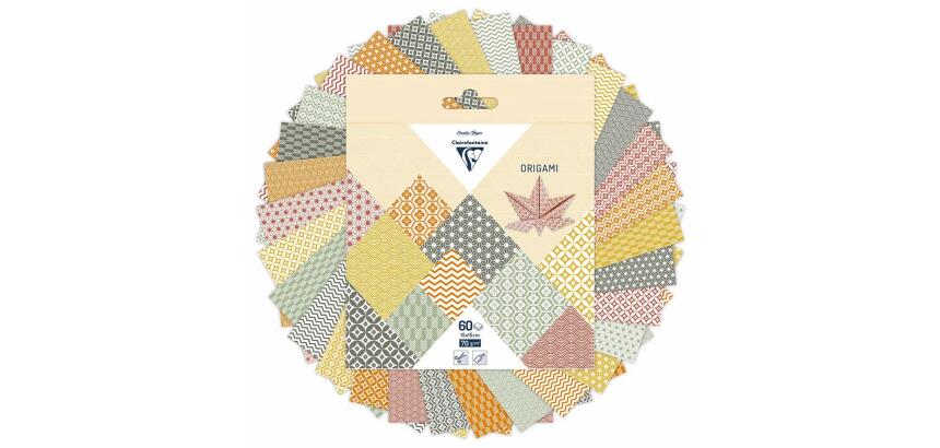ORIGAMI, Pochette de 60 feuilles 70g/m2 au format 15x15cm - Automne - Multicolore