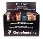 Présentoir 24 trousses rondes Clairefontaine Cuirisé - Assortis