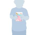 Journal intime fourrure, Licorne - Rose