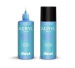 Darwi Flacon de 80 ml de Peinture Acrylique Universelle Nacrée - Bleu nacré