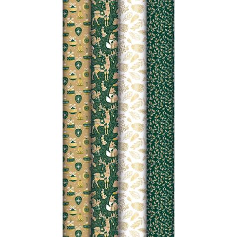 Kraft brut 70g, Forest 5x0,70m, en carton prés. de 20rlx - Assortiment